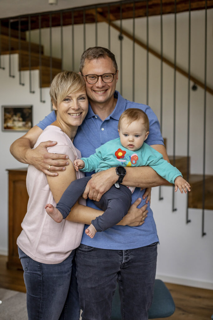 Familienbilder zu Hause